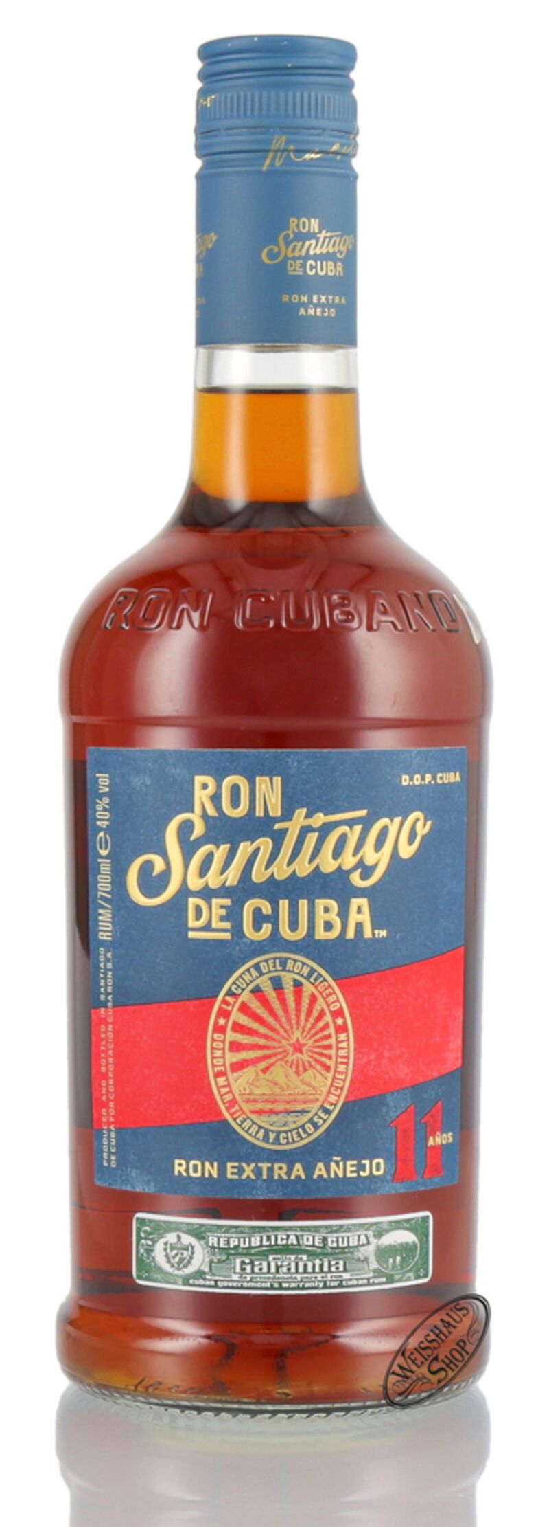 Santiago De Cuba Extra Anejo Superior Yo Rum Vol L