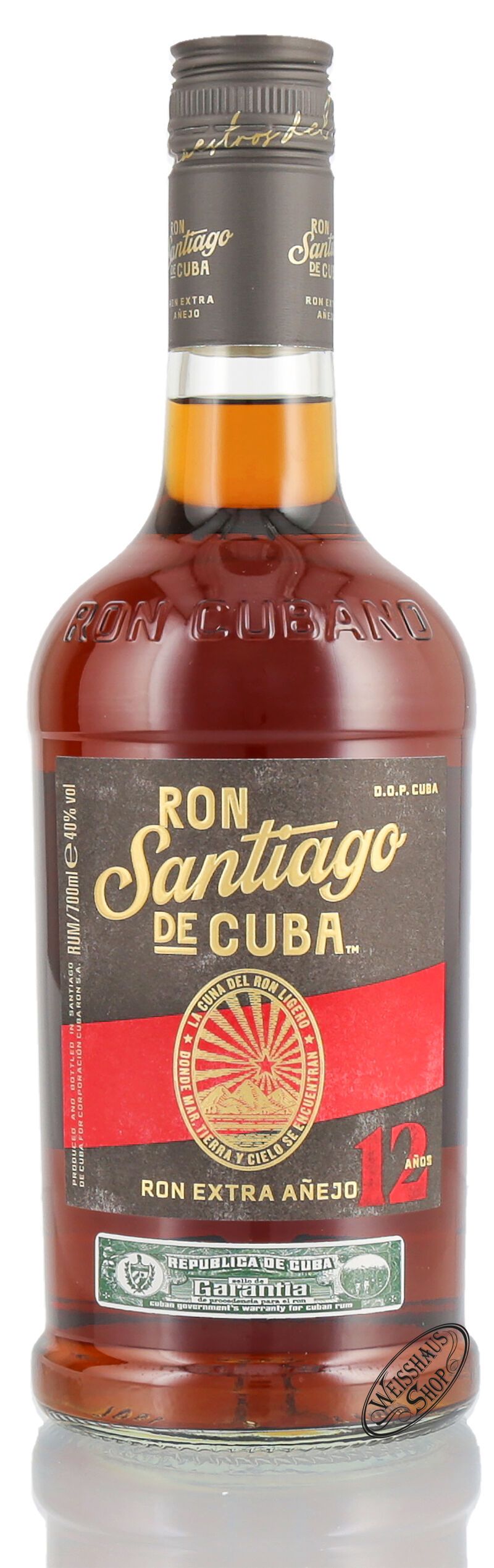 Santiago De Cuba Extra Anejo 12 YO Rum 40 Vol 0 70l Weisshaus Shop