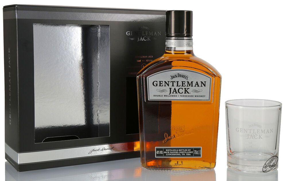 Jack Daniel's Gentleman Jack Whiskey Geschenk-Set Tumbler 40% vol. 0 ...