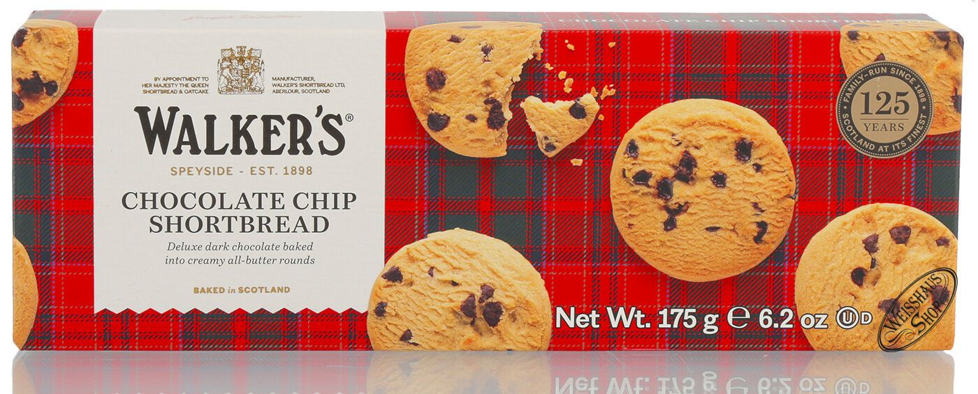 Walkers Chocolate Chip Shortbread 175g Weisshaus Shop