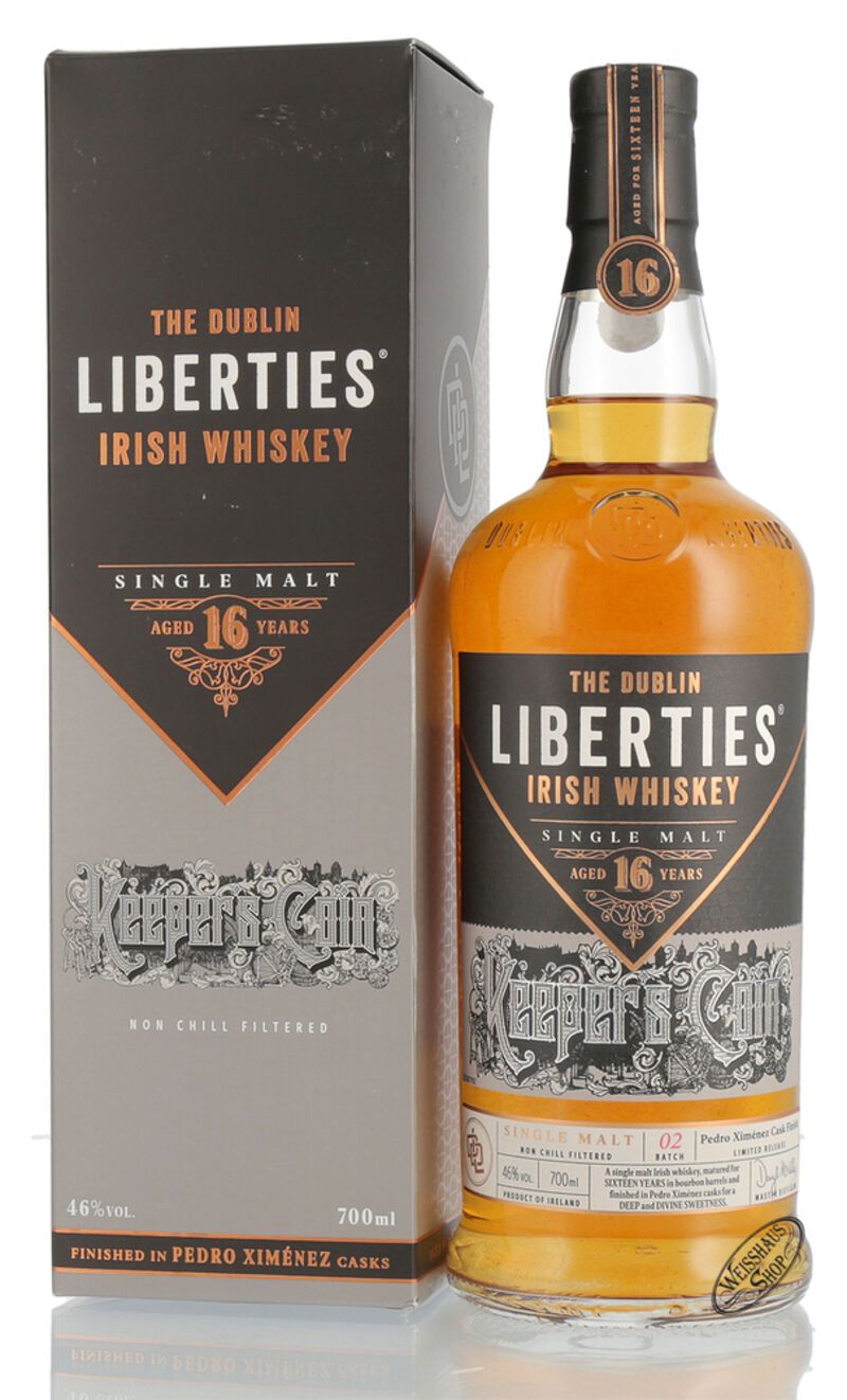 The Dublin Liberties 16 YO Keepers Coin Irish Whiskey 46% vol. 0,70l ...