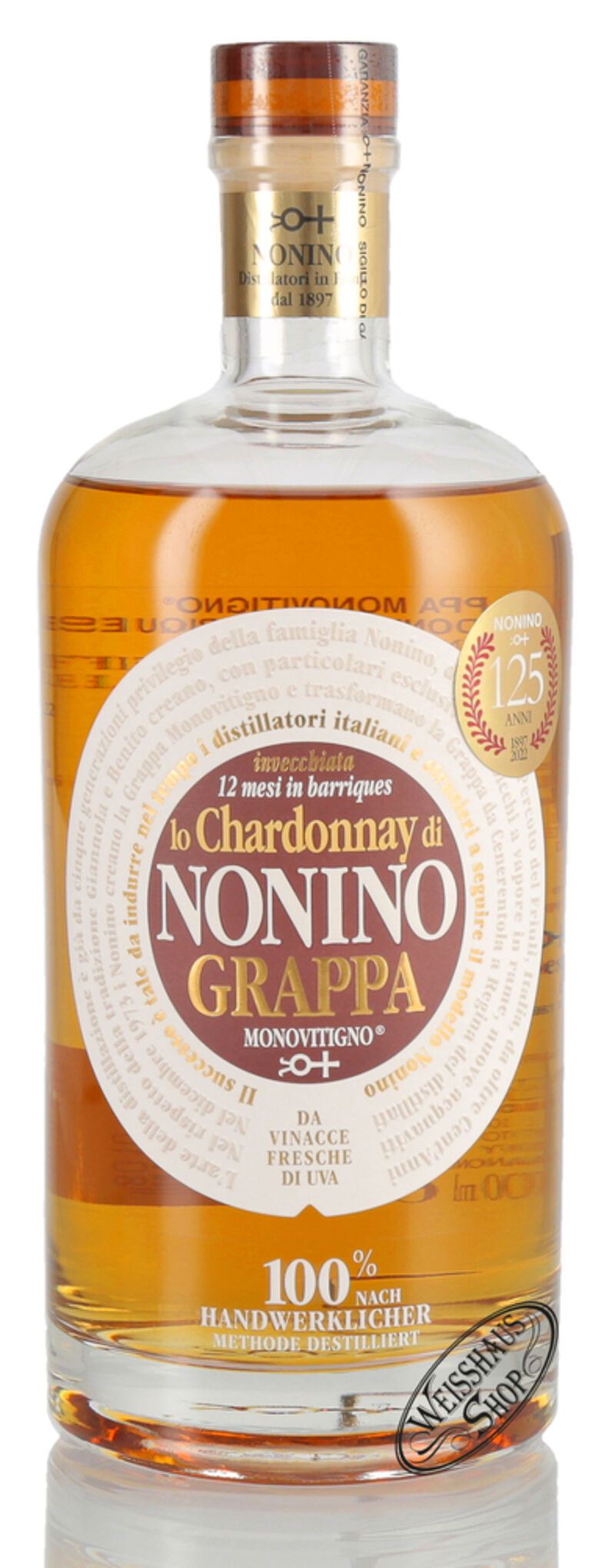 Nonino Grappa Lo Chardonnay Barrique Monovitigno Vol L