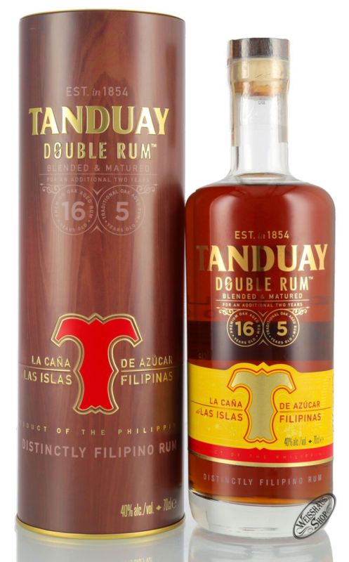 Tanduay Double Rum 40% vol. 0,70l | Weisshaus Shop