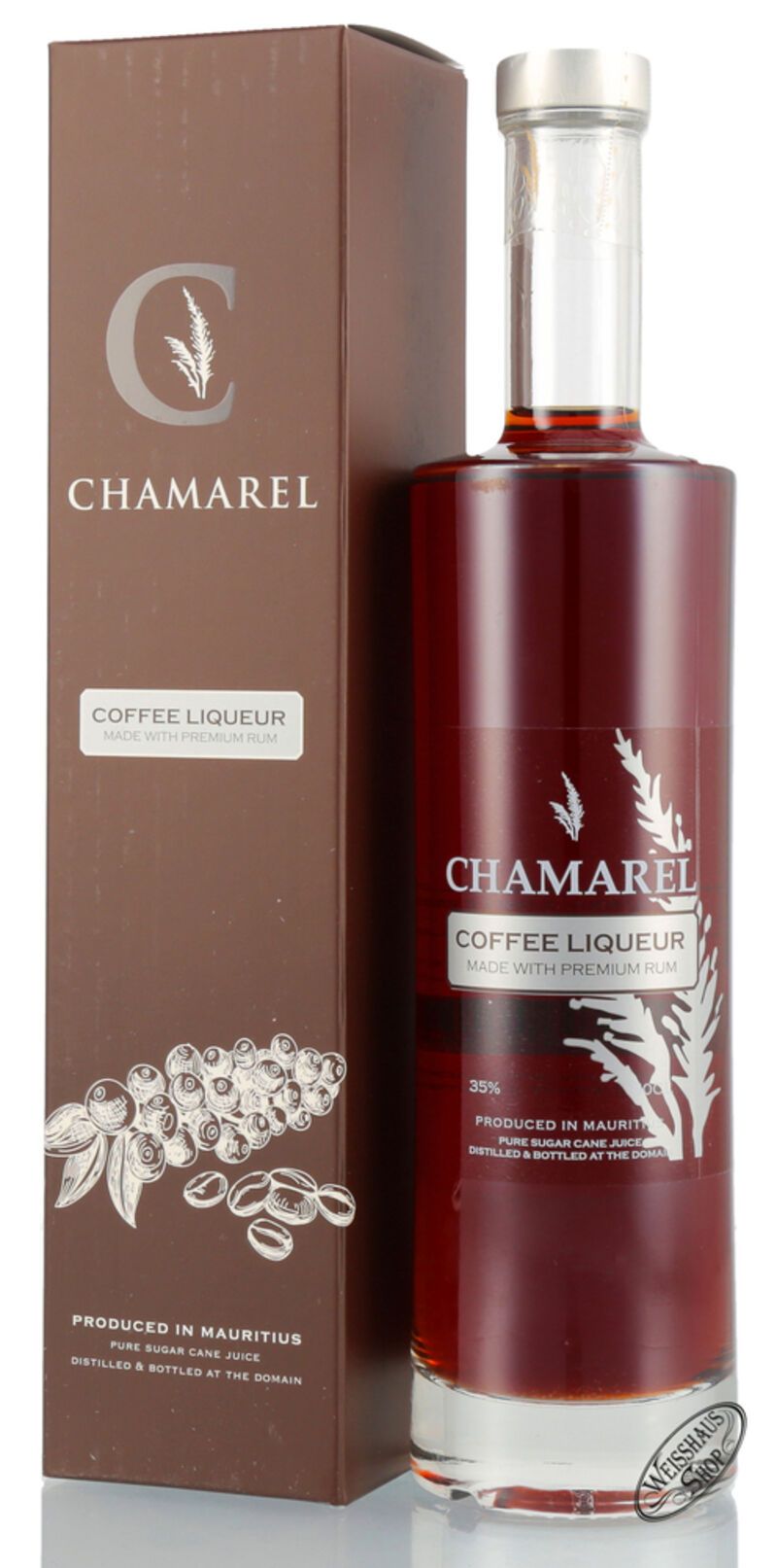 Chamarel Coffee Rum Likör 35% vol. 0,50l | Weisshaus Shop